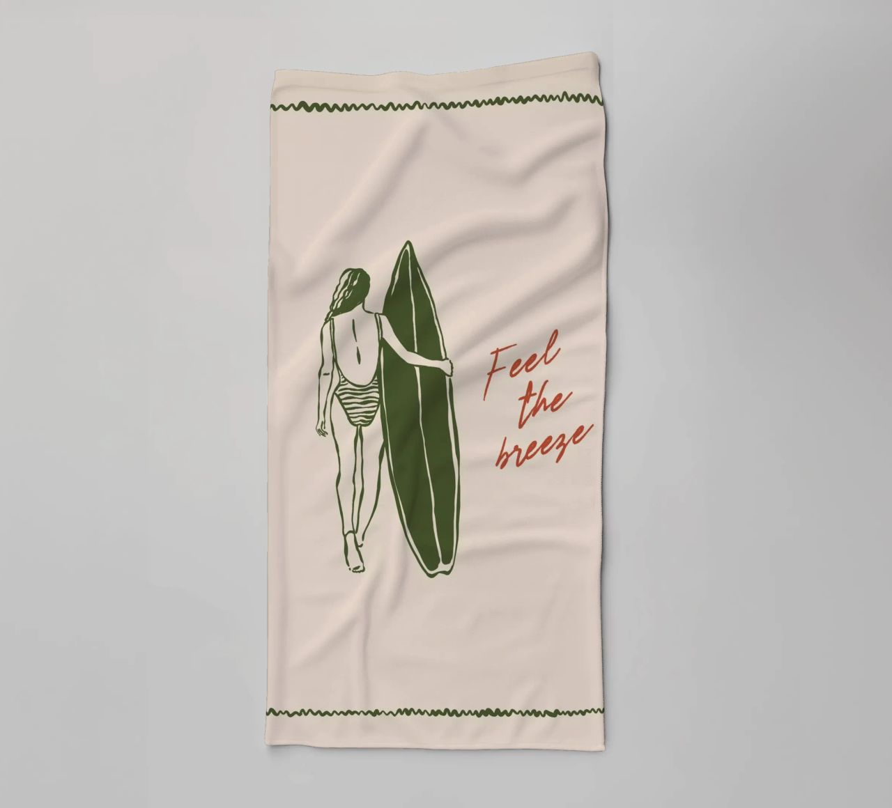 Boho Vacation 7 Feel the Breeze asciugamano da bagno da Boho Print Collection