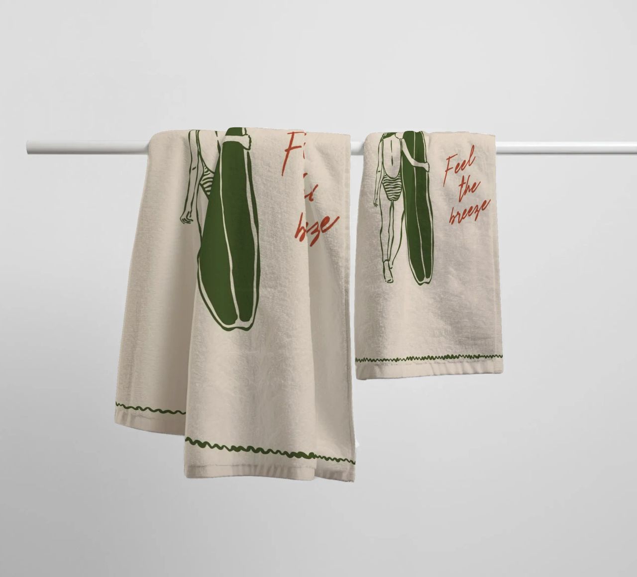 Boho Vacation 7 Feel the Breeze asciugamano da bagno da Boho Print Collection