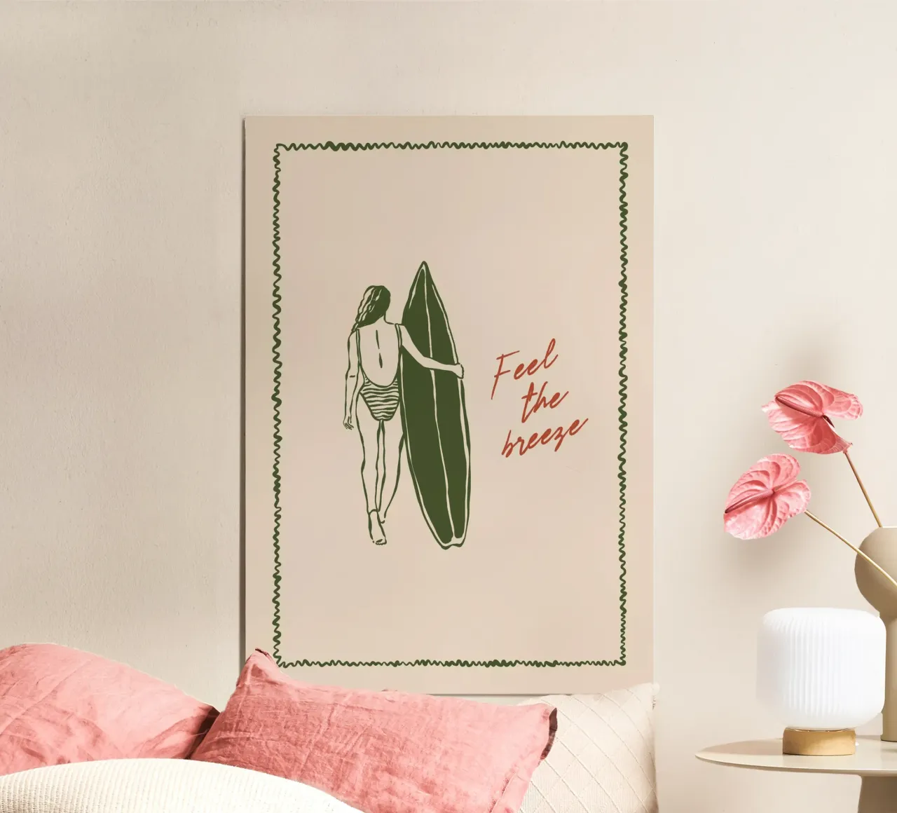 Boho Vacation 7 Feel the Breeze poster da Boho Print Collection
