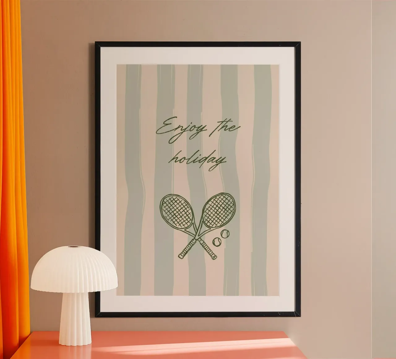 Boho Vacation 8 Enjoy the Holiday poster da Boho Print Collection