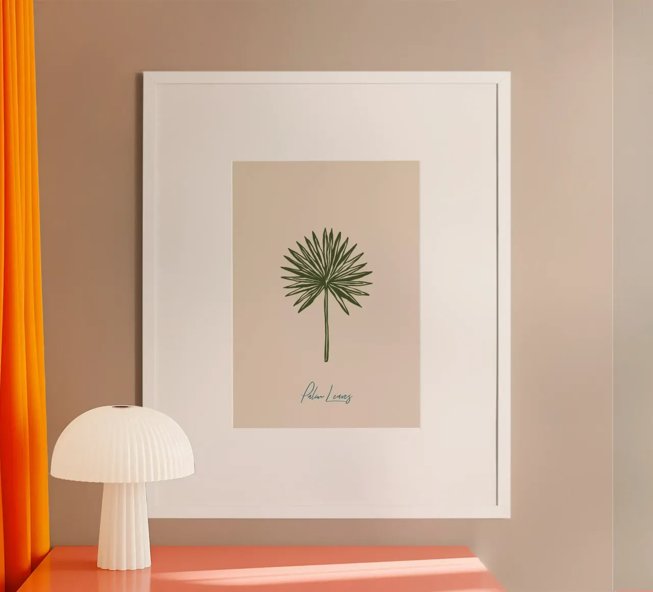 Boho Vacation 8 Palm Leaves poster da Boho Print Collection