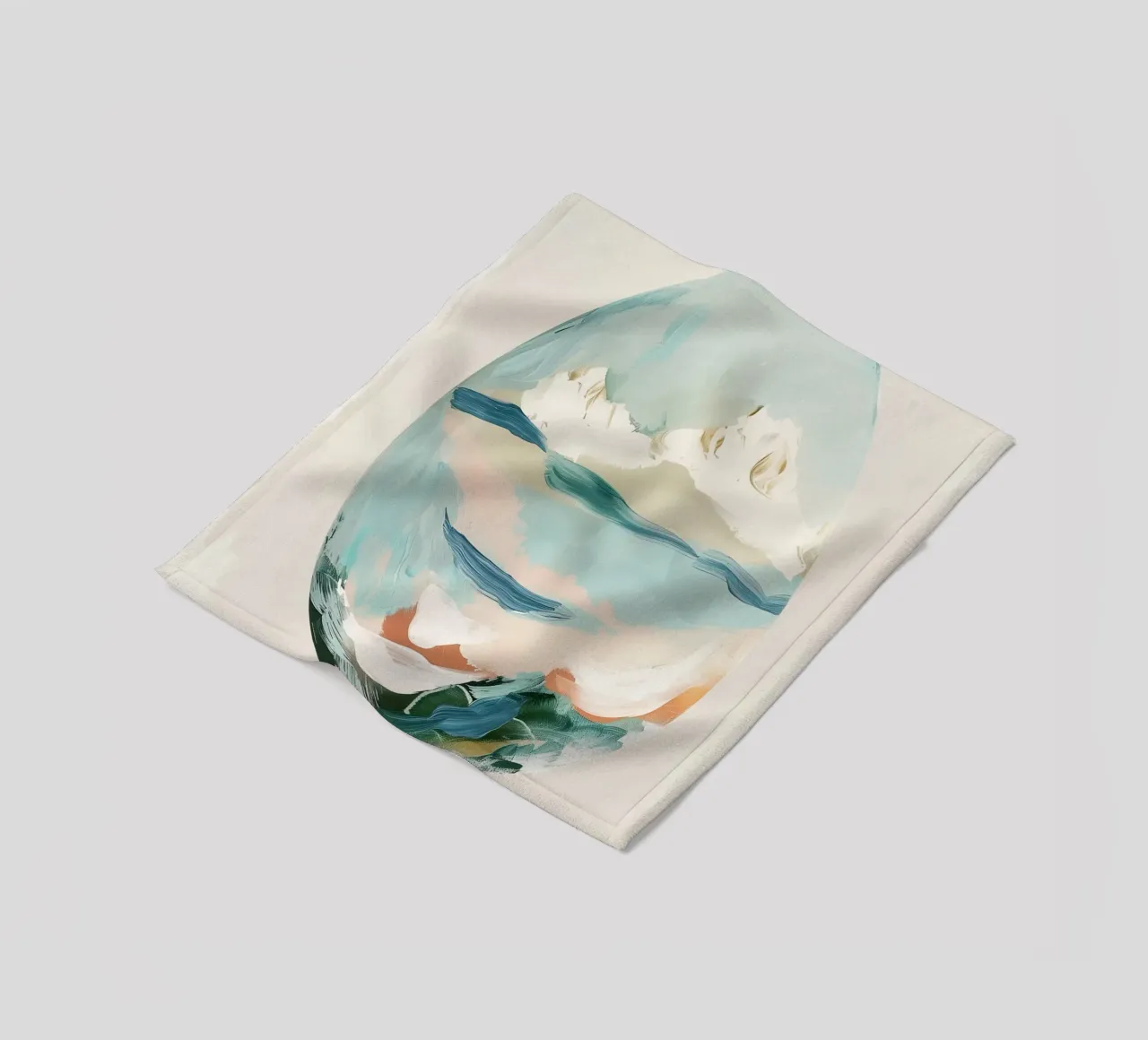 Eggshell Seascape Fleecedecke von softsoul