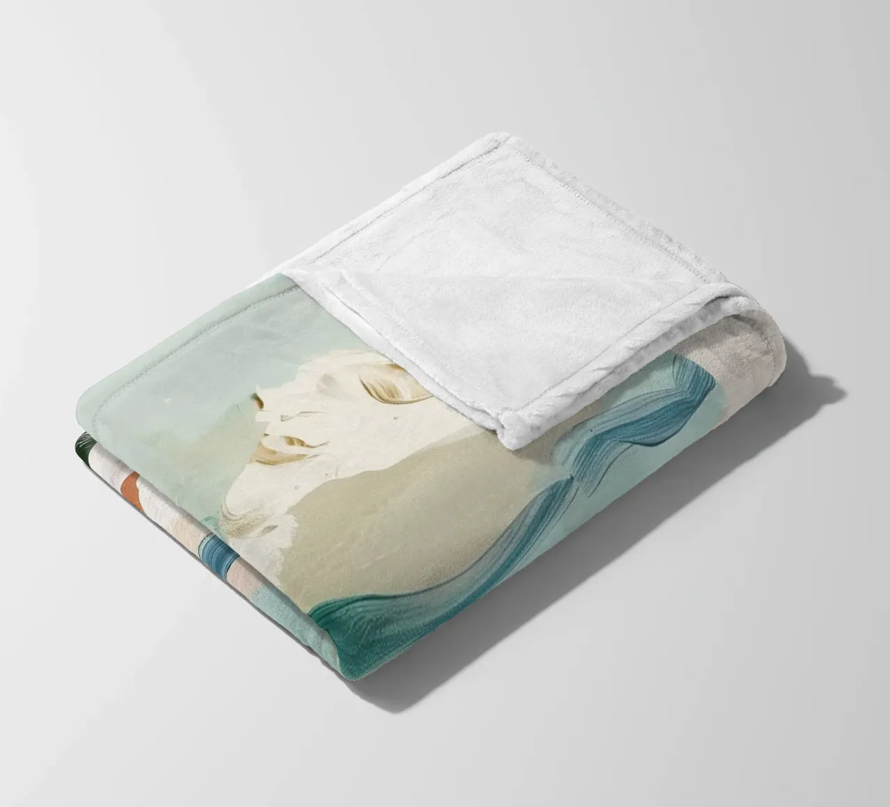 Eggshell Seascape Fleecedecke von softsoul