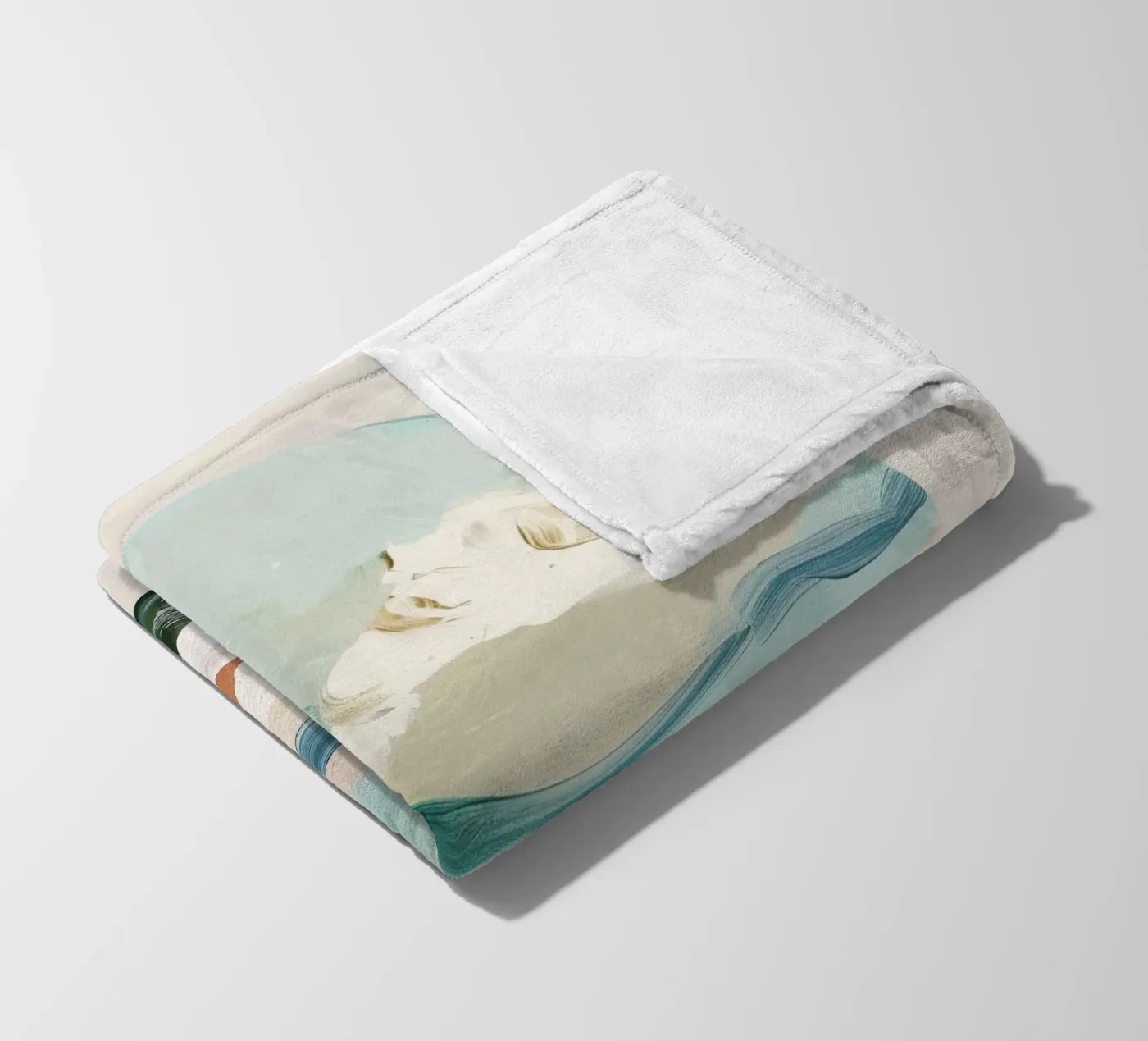 Eggshell Seascape plaid polaire de softsoul