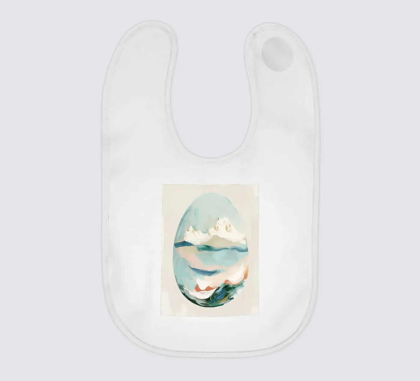 Eggshell Seascape Babylätzchen von softsoul