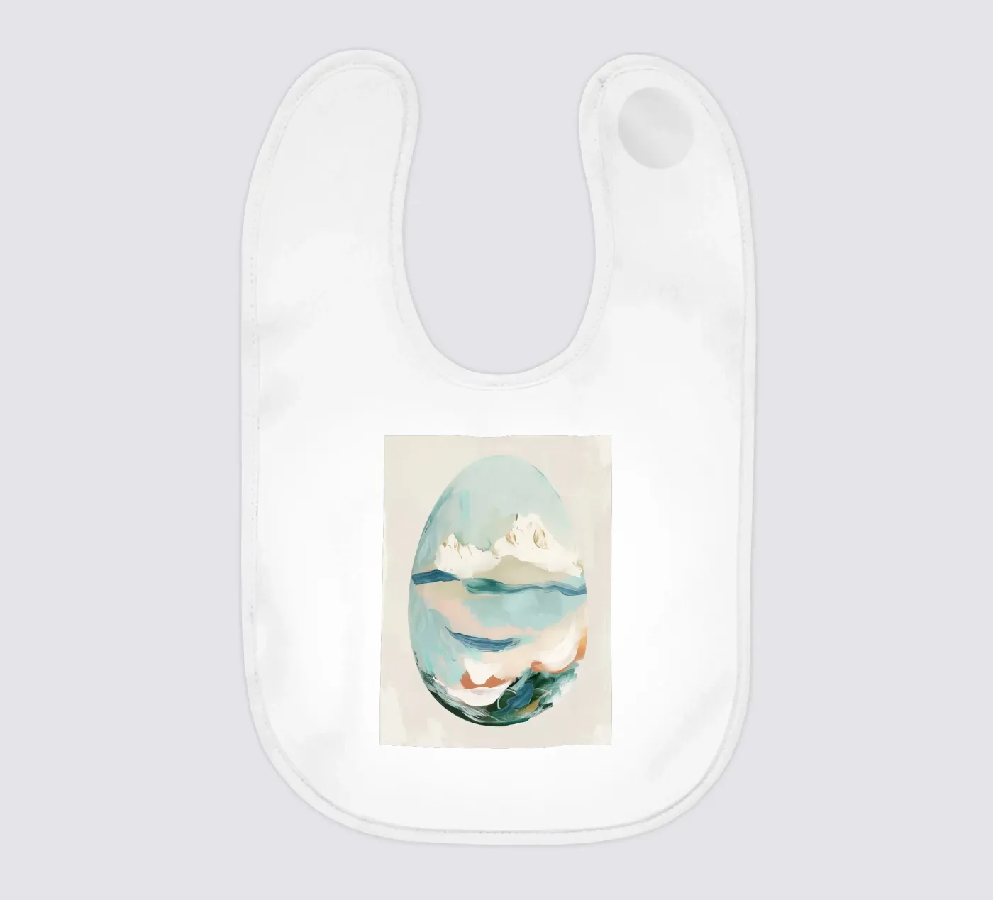 Eggshell Seascape Babylätzchen von softsoul