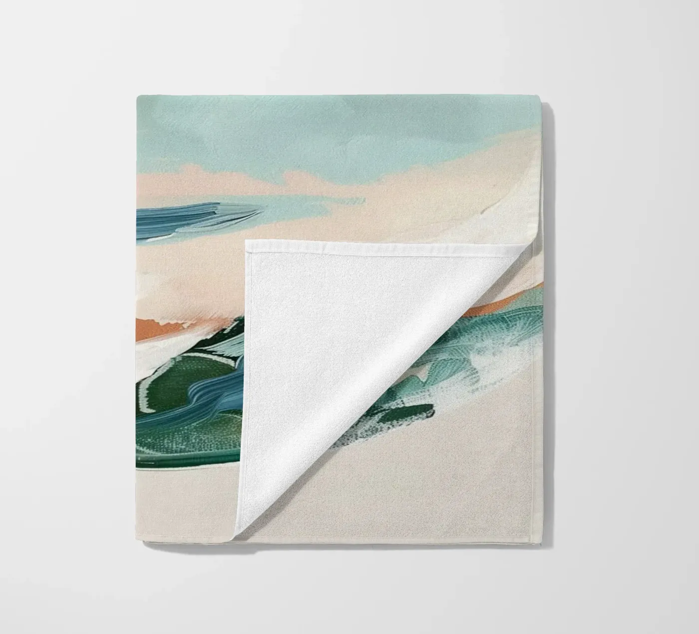 Eggshell Seascape Strandtuch von softsoul