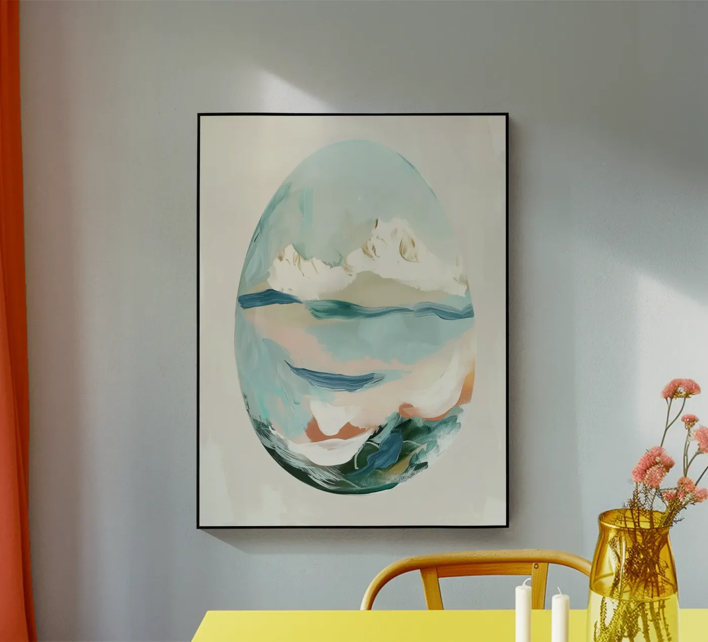 Eggshell Seascape acrylic glass by softsoul
