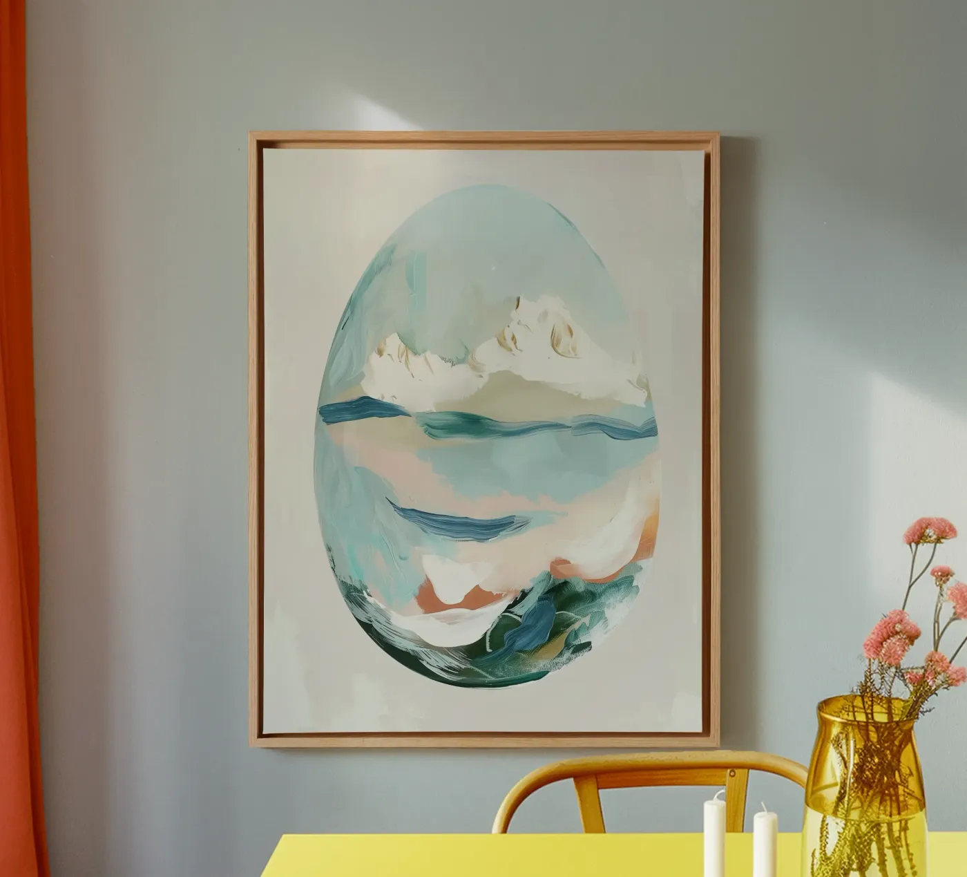 Eggshell Seascape canvas van softsoul