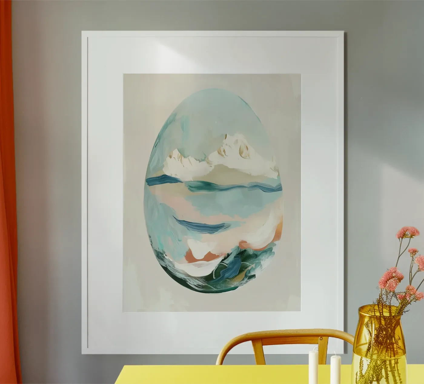 Eggshell Seascape poster van softsoul