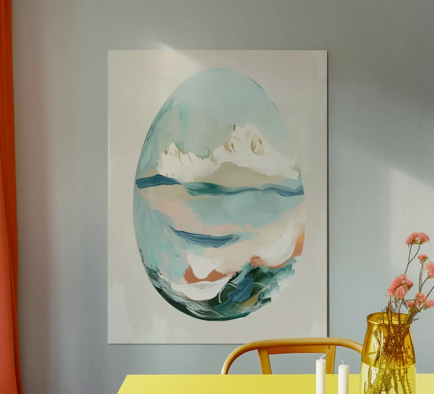 Eggshell Seascape poster van softsoul