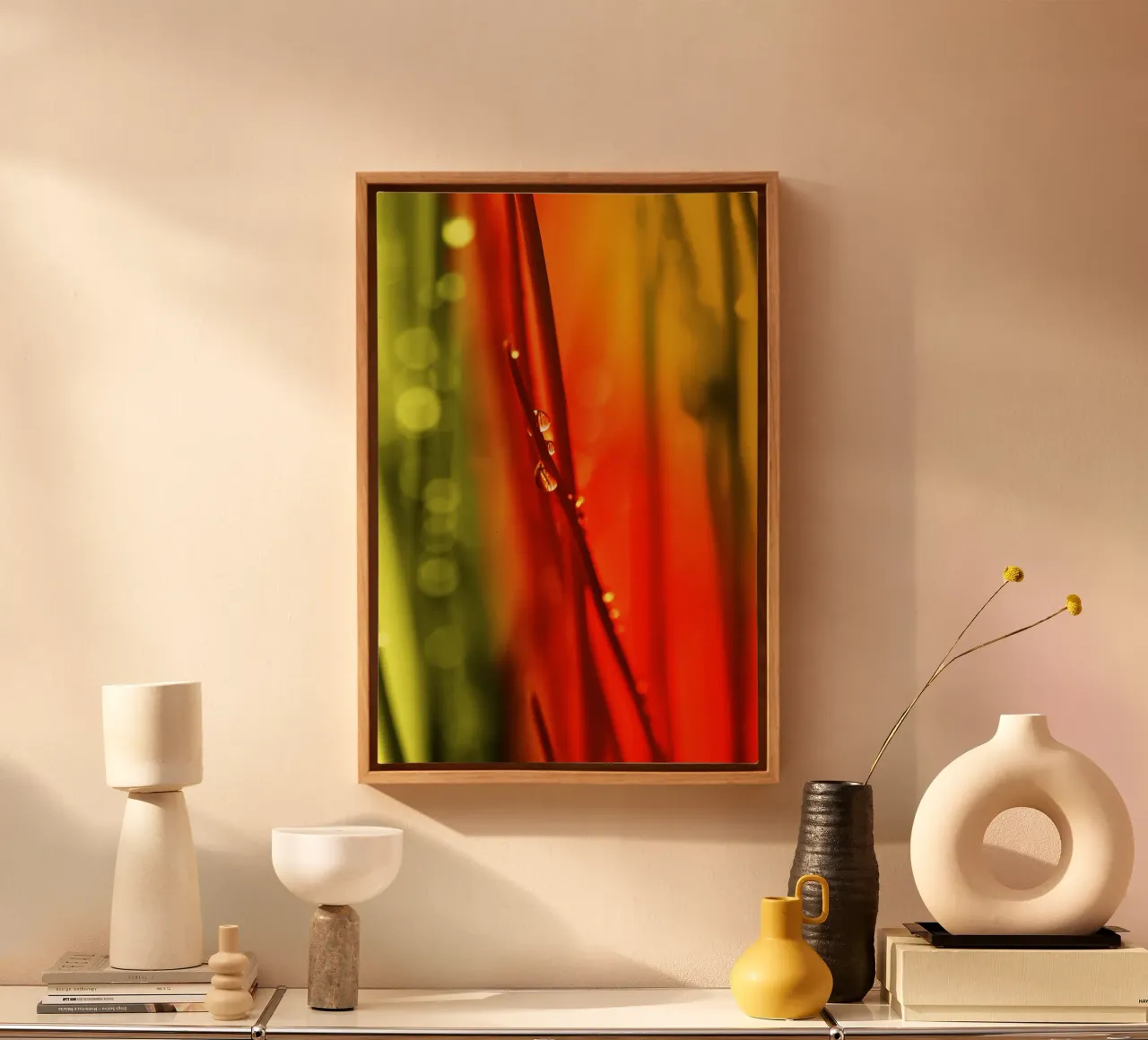 Wassertropfen Leinwand von Atteloi Fotografie