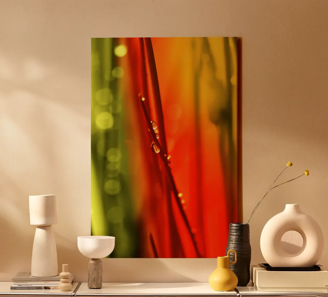 Wassertropfen Leinwand von Atteloi Fotografie