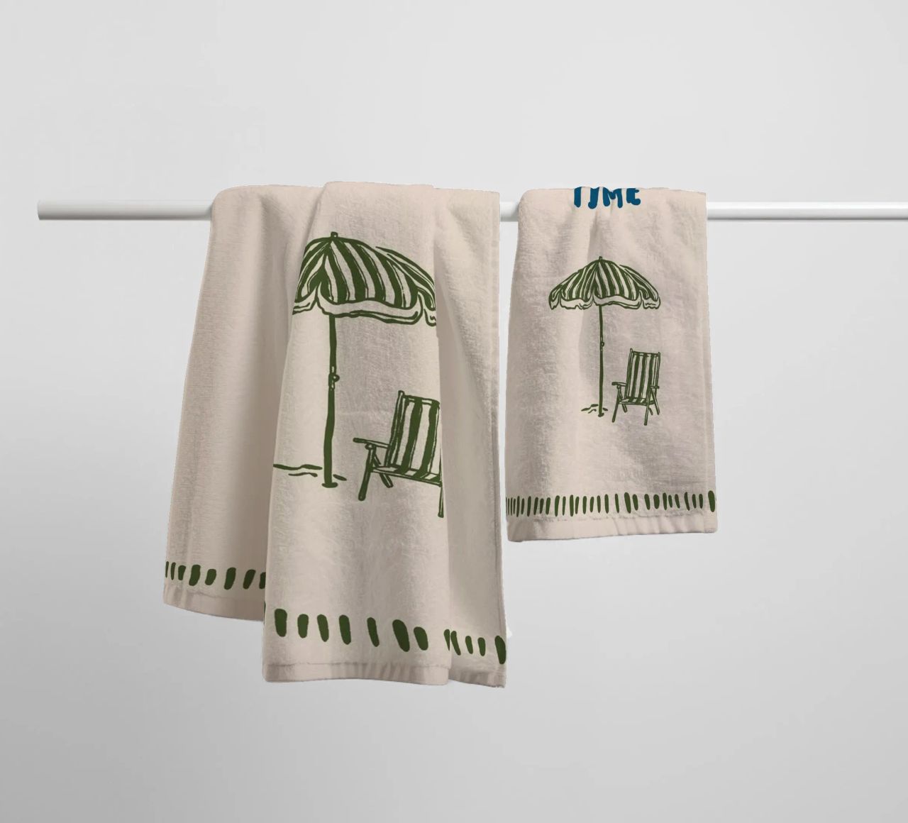 Boho Vacation 9 Beach Time asciugamano da bagno da Boho Print Collection