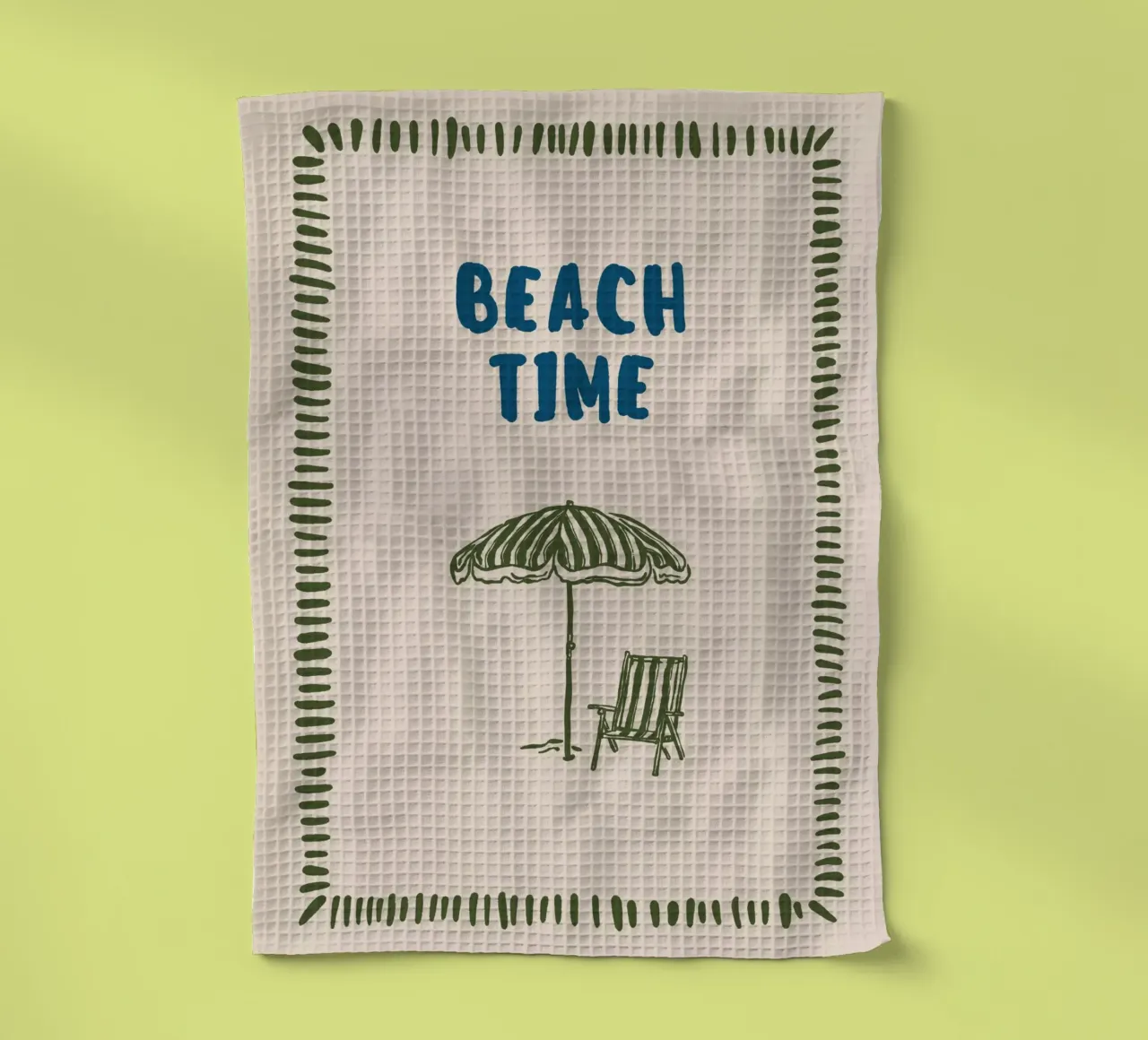 Boho Vacation 9 Beach Time paño de cocina de Boho Print Collection