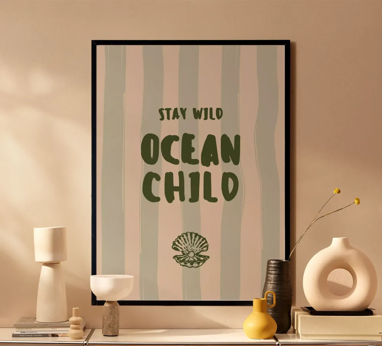 Boho Vacation 9 Ocean Child poster da Boho Print Collection