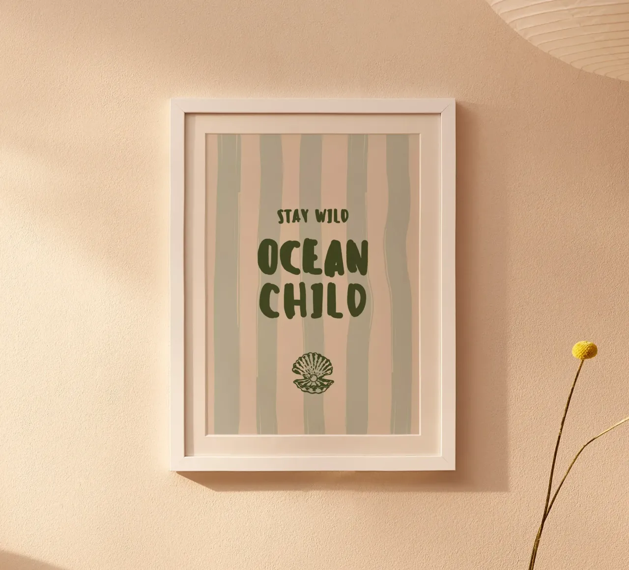 Boho Vacation 9 Ocean Child poster da Boho Print Collection