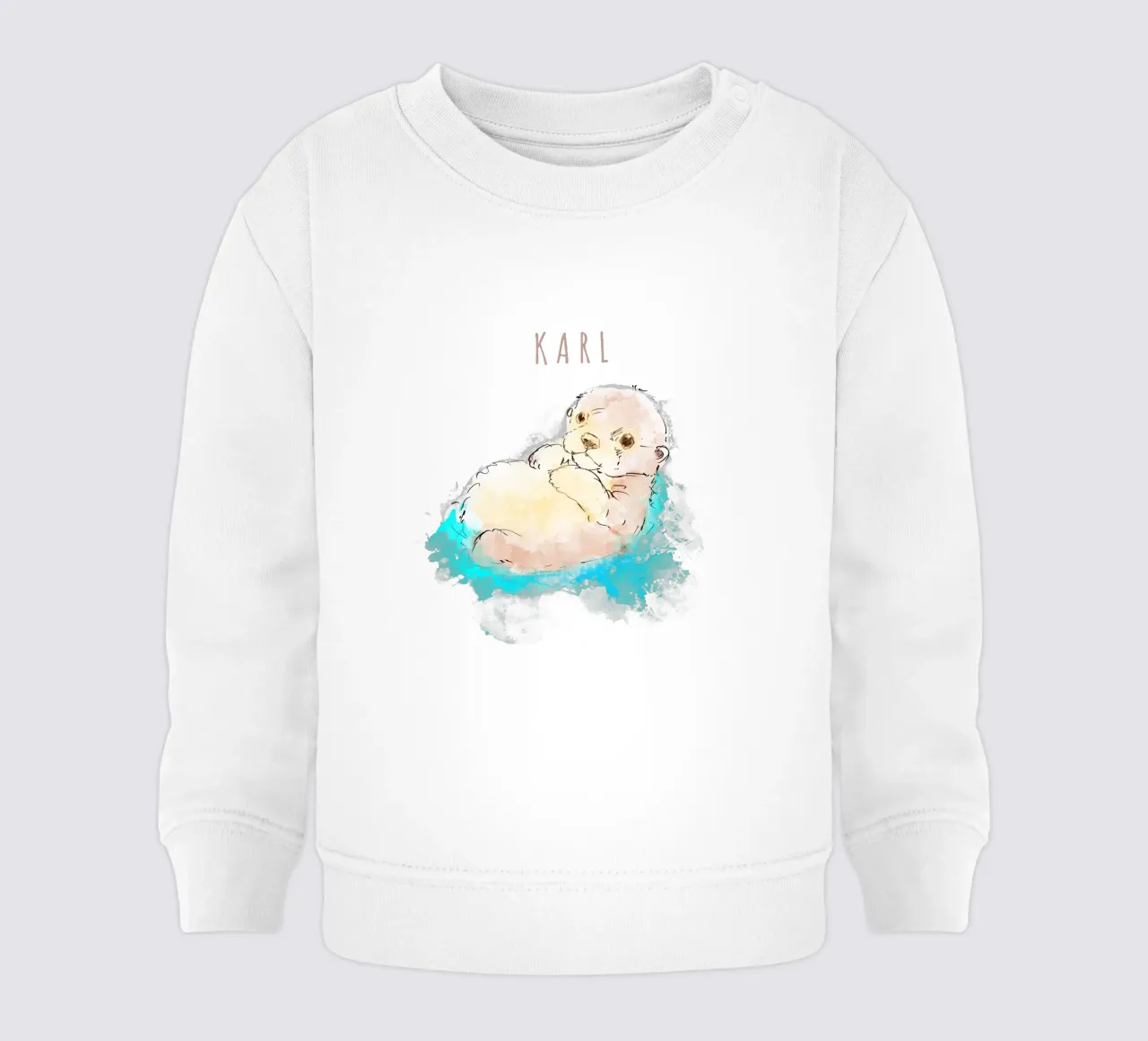 CUTE OTTER felpa neonato da DANDESIGN