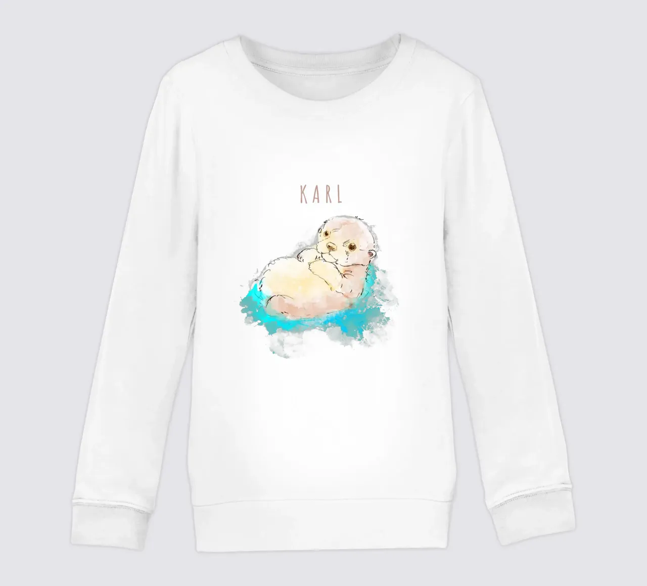 CUTE OTTER felpa bambino da DANDESIGN