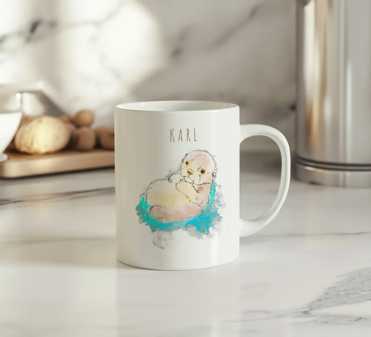 CUTE OTTER tazza in ceramica da DANDESIGN