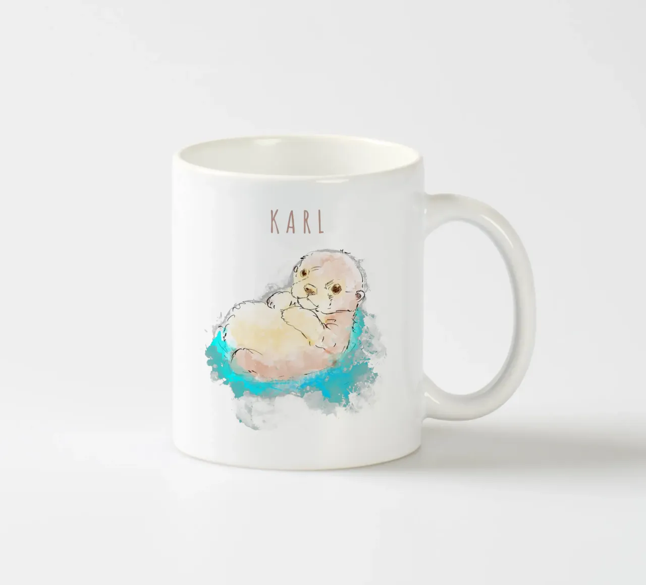 CUTE OTTER tazza in ceramica da DANDESIGN