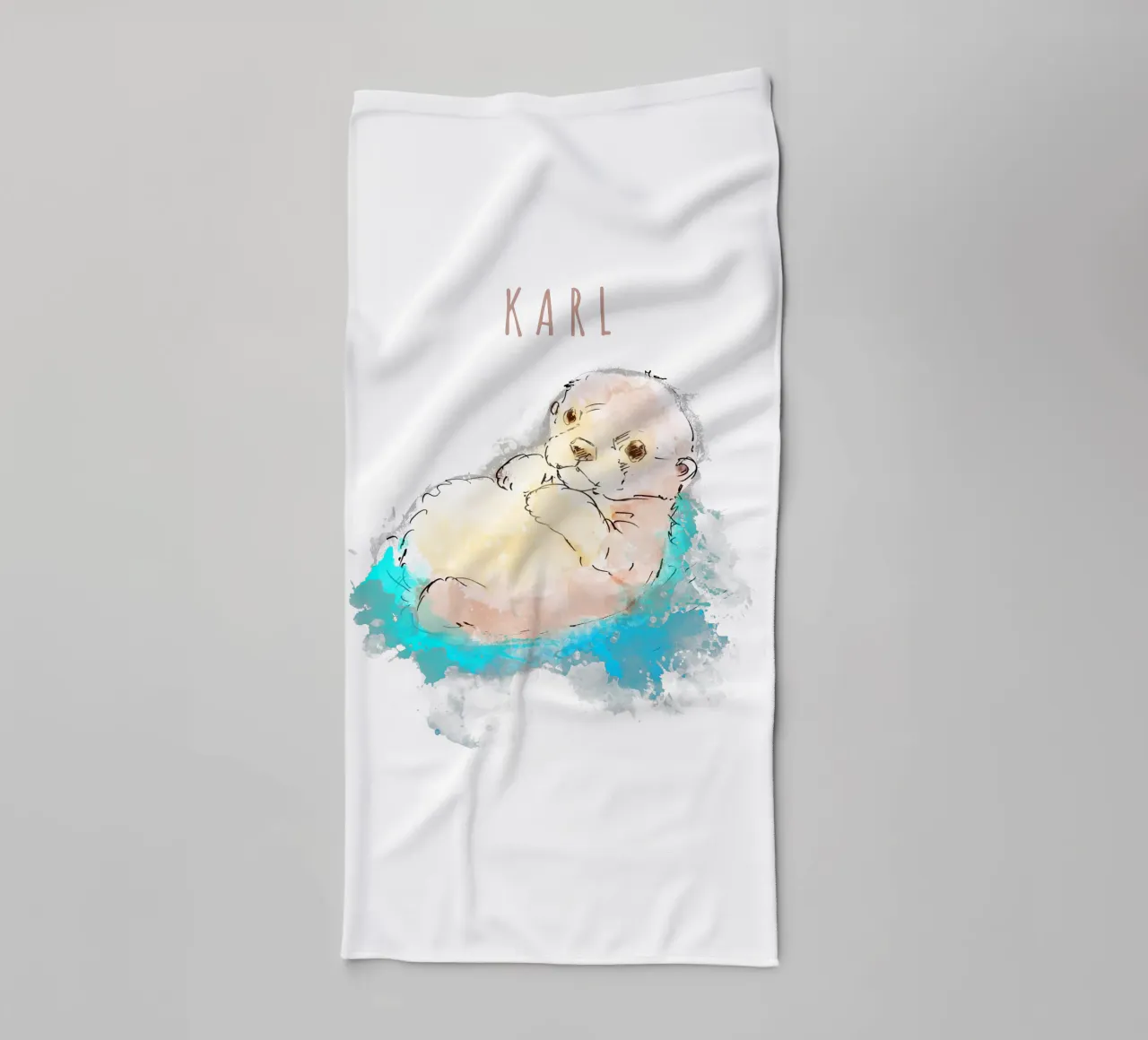 CUTE OTTER asciugamano da bagno da DANDESIGN
