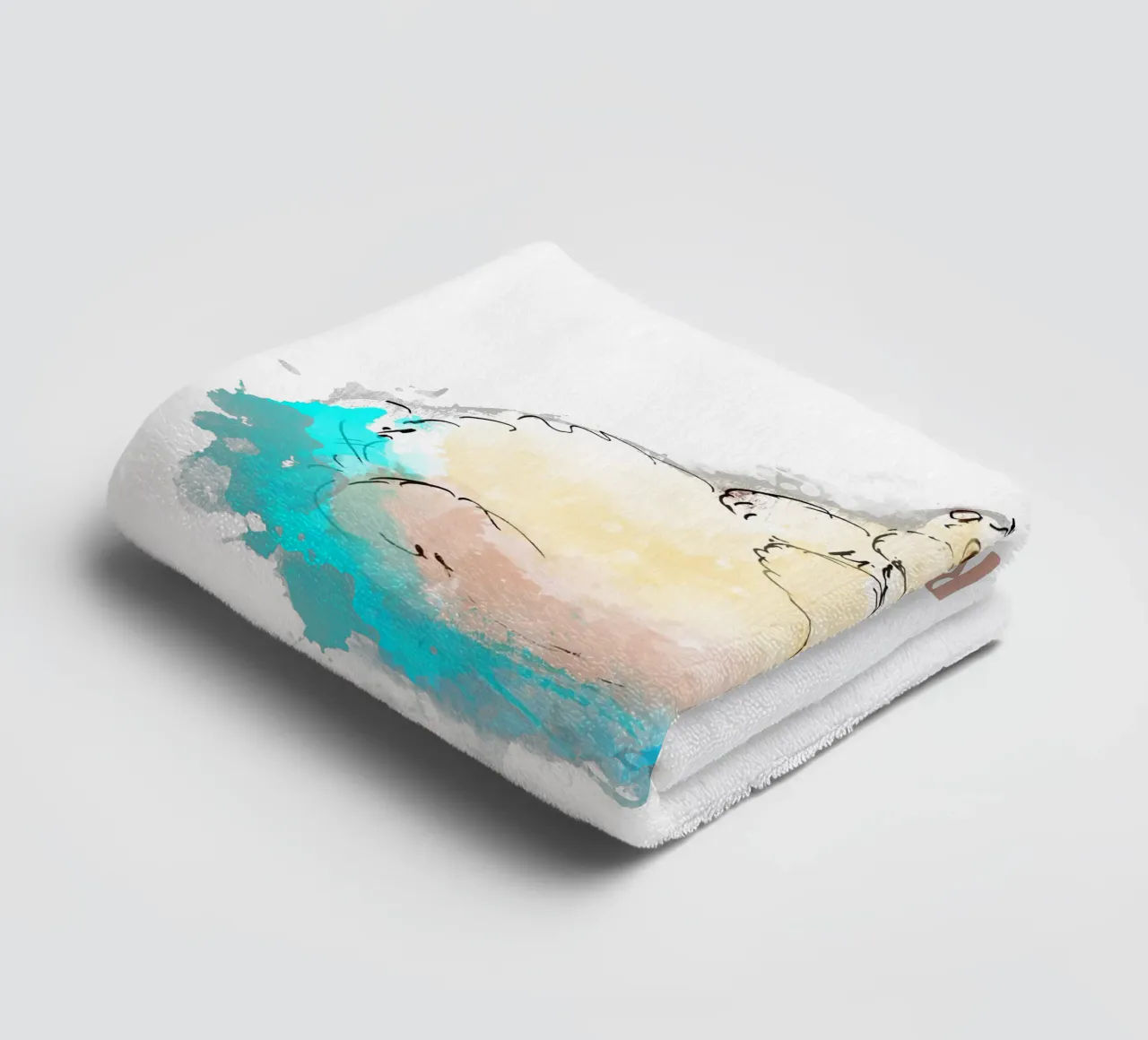 CUTE OTTER asciugamano da bagno da DANDESIGN