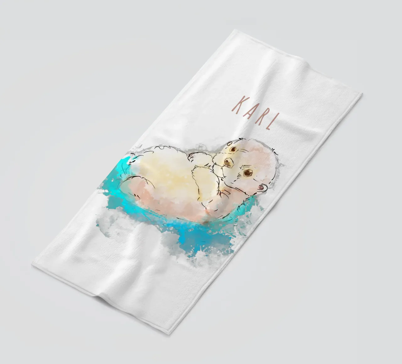 CUTE OTTER telo mare da DANDESIGN