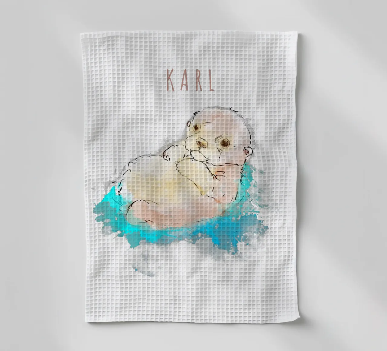 CUTE OTTER canovaccio da cucina da DANDESIGN