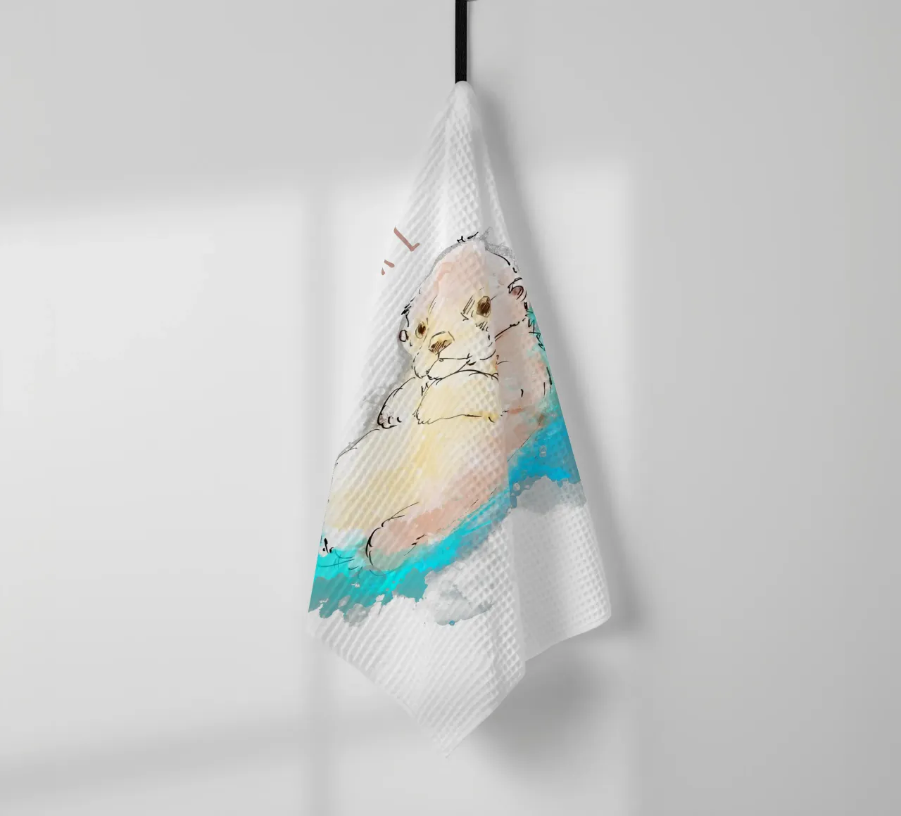 CUTE OTTER canovaccio da cucina da DANDESIGN