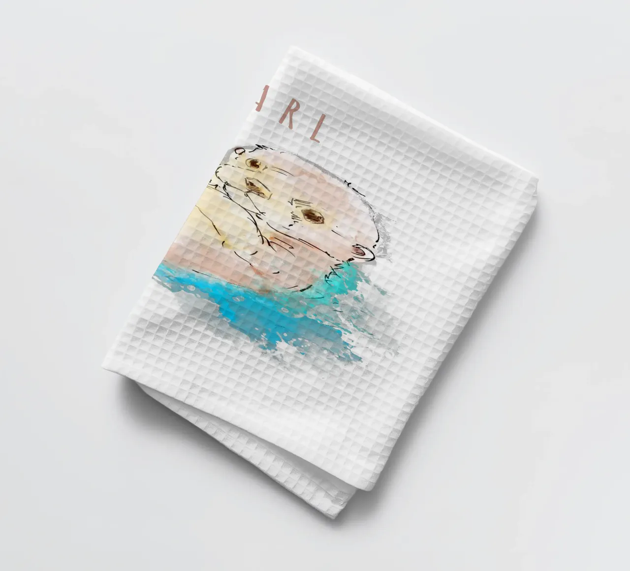 CUTE OTTER canovaccio da cucina da DANDESIGN