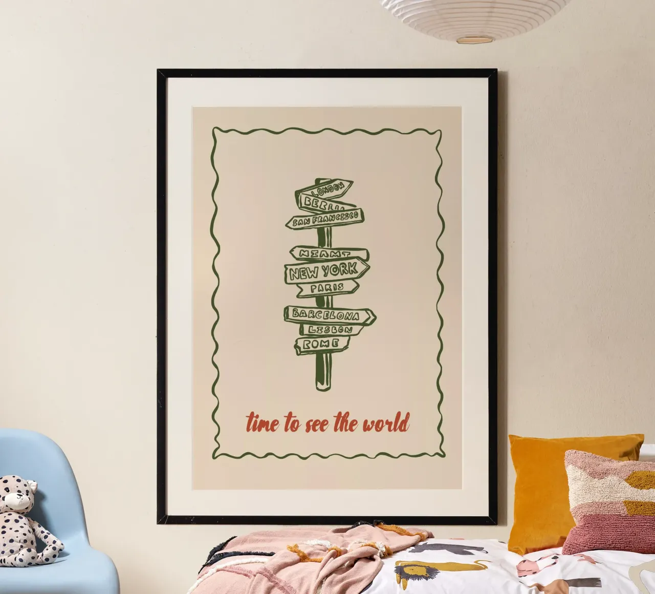 Boho Vacation 10 See the World poster da Boho Print Collection