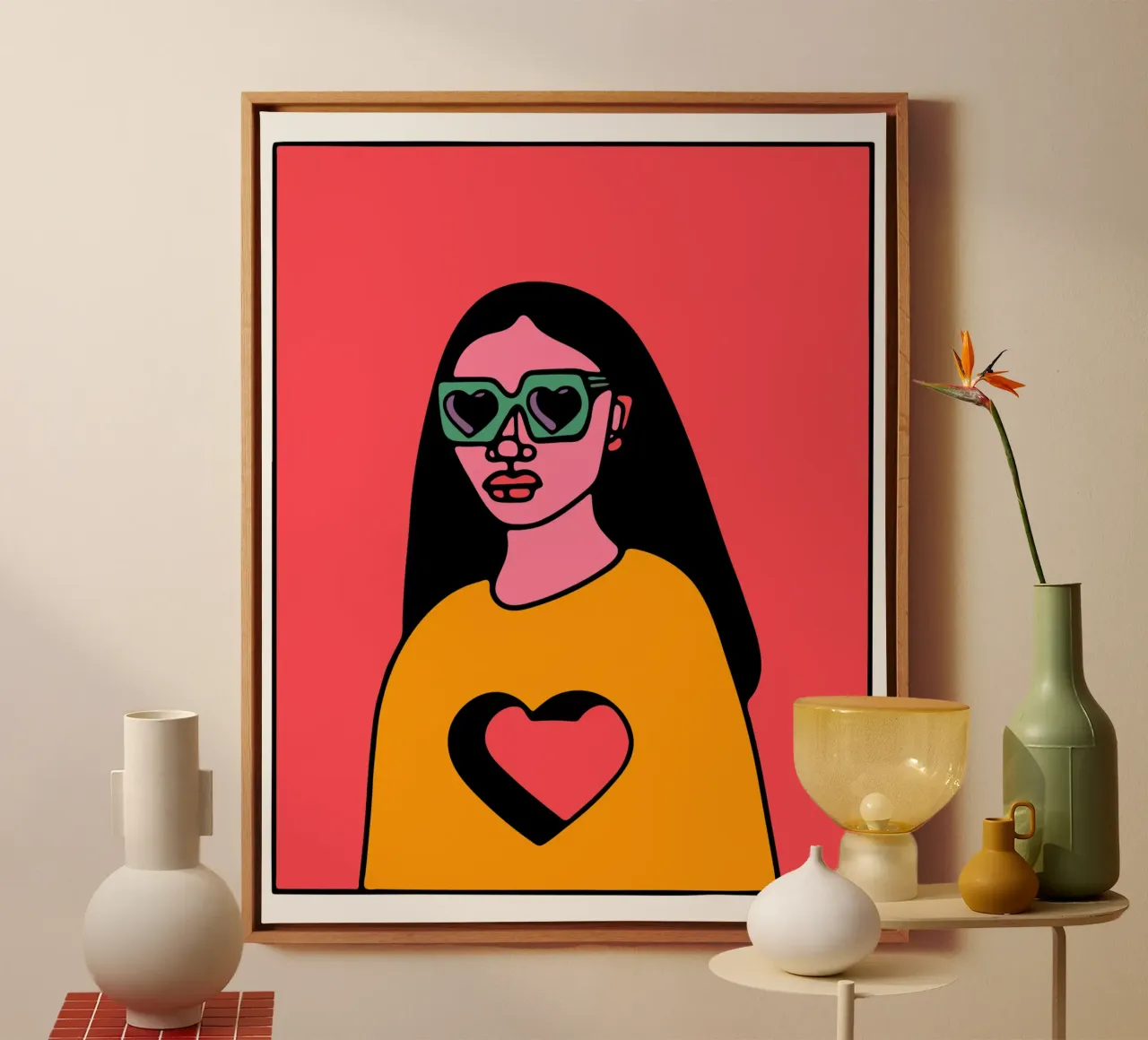 I'm not in love canvas with Floater frame by Portraits