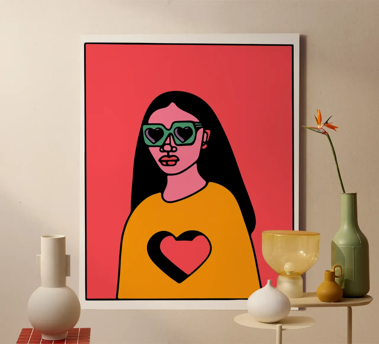 I'm not in love canvas with Floater frame by Portraits