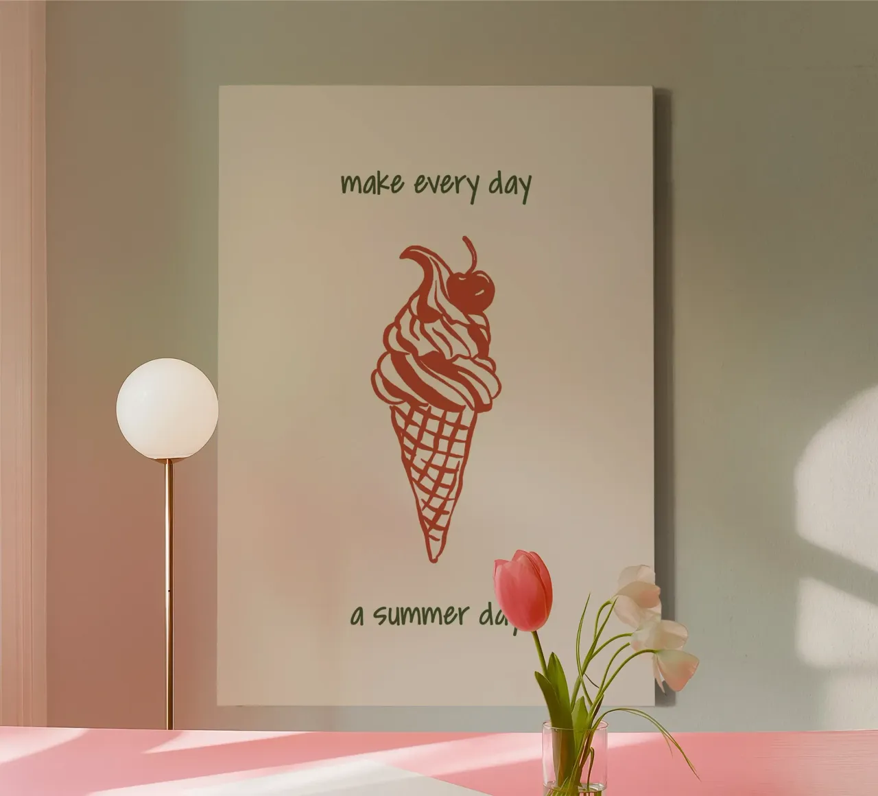 Boho Vacation 10 Summer Day canvas by Boho Print Collection