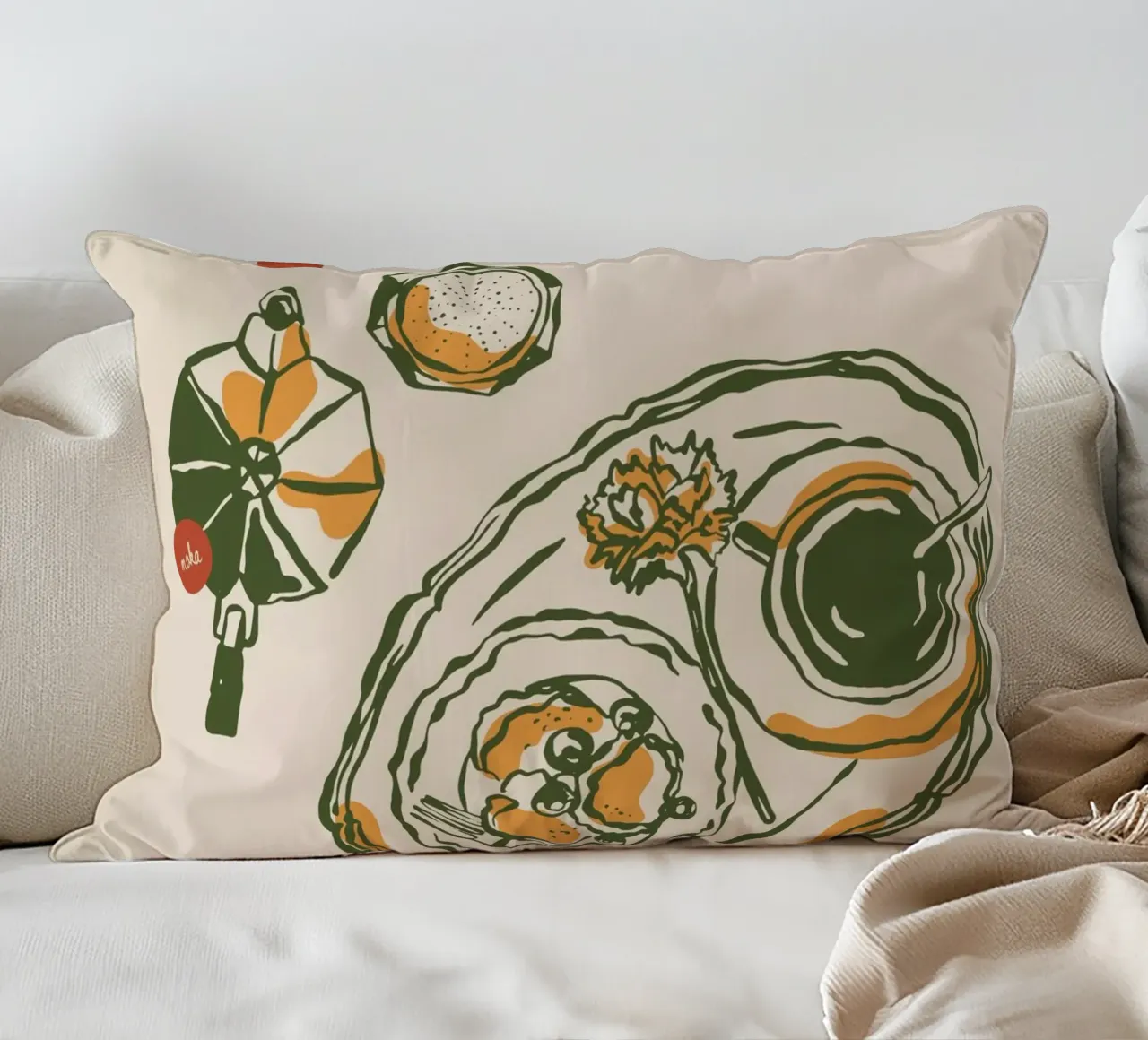 Boho Vacation 12 Breakfast Club cuscino da Boho Print Collection