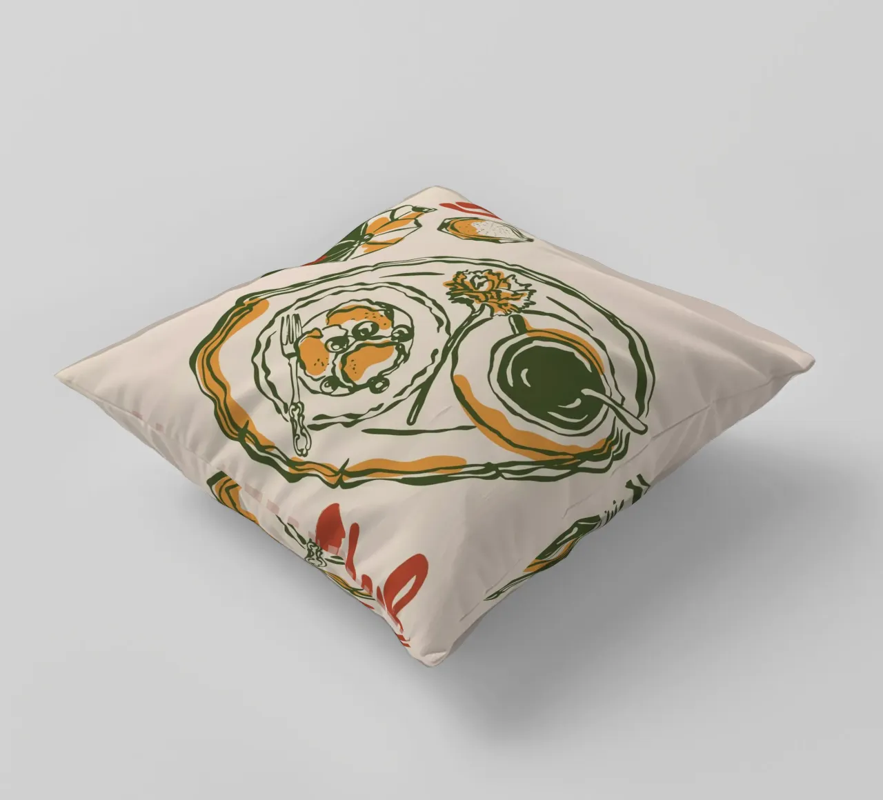 Boho Vacation 12 Breakfast Club cuscino da Boho Print Collection