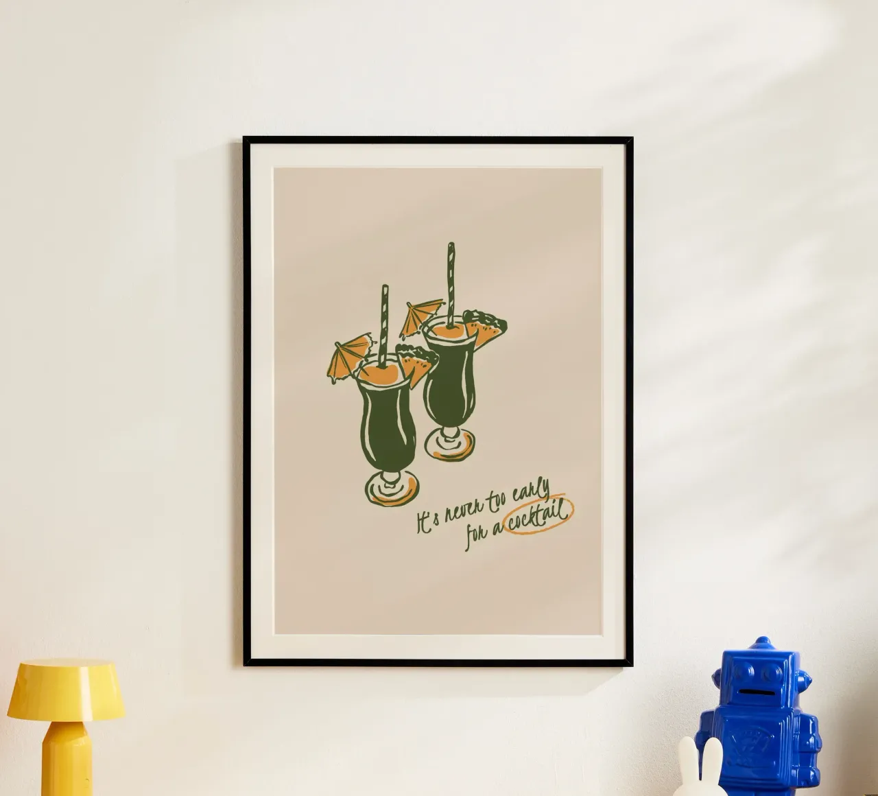 Boho Vacation 12 Early Cocktail poster da Boho Print Collection