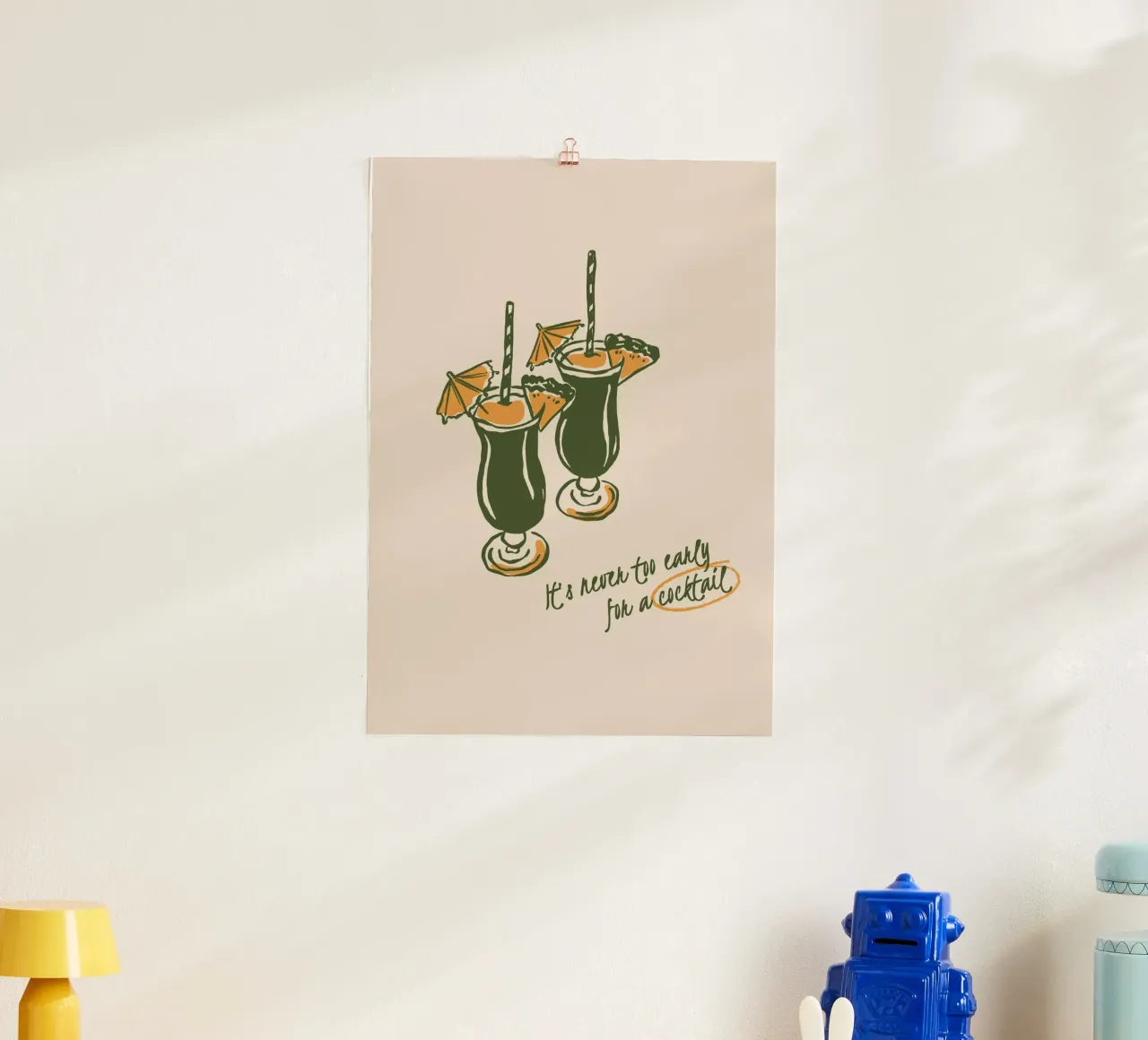 Boho Vacation 12 Early Cocktail poster da Boho Print Collection