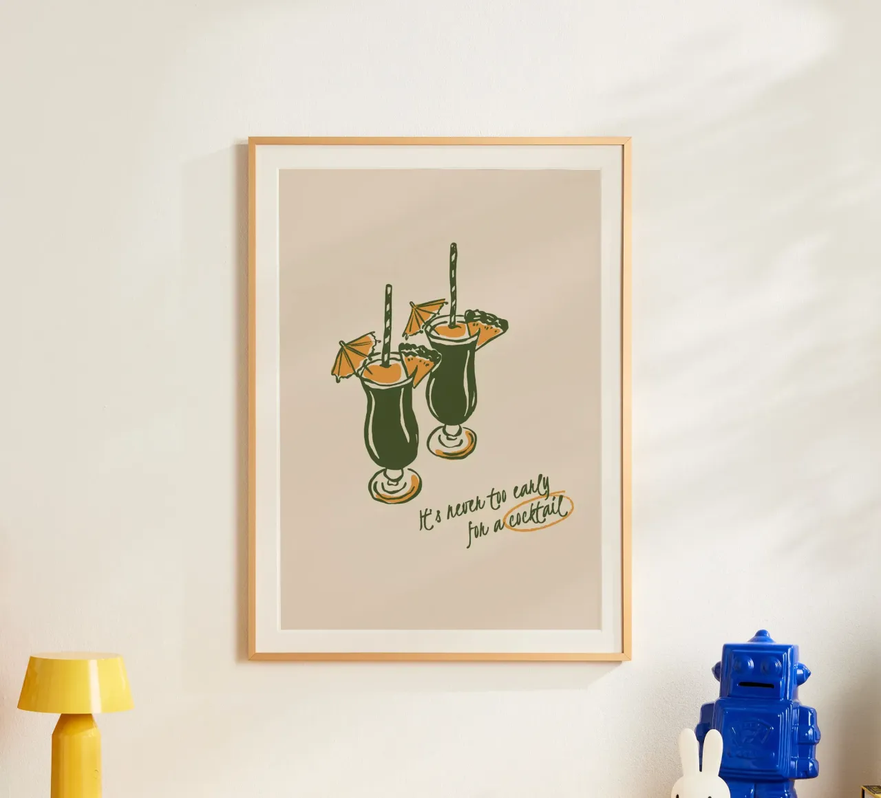 Boho Vacation 12 Early Cocktail poster da Boho Print Collection