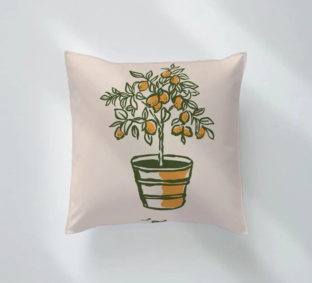 Boho Vacation 12 Lemon Tree cuscino da Boho Print Collection