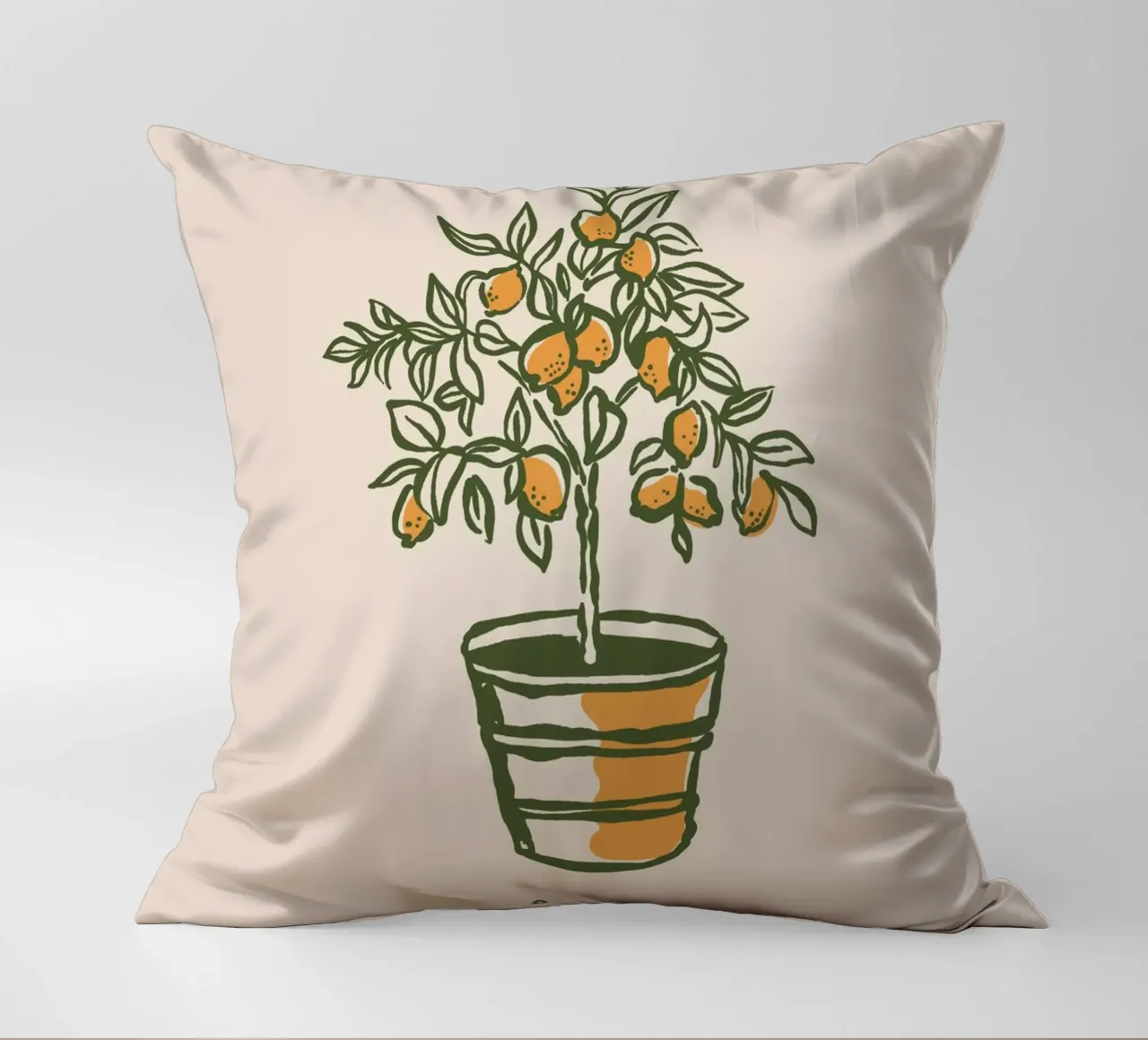 Boho Vacation 12 Lemon Tree cuscino da Boho Print Collection