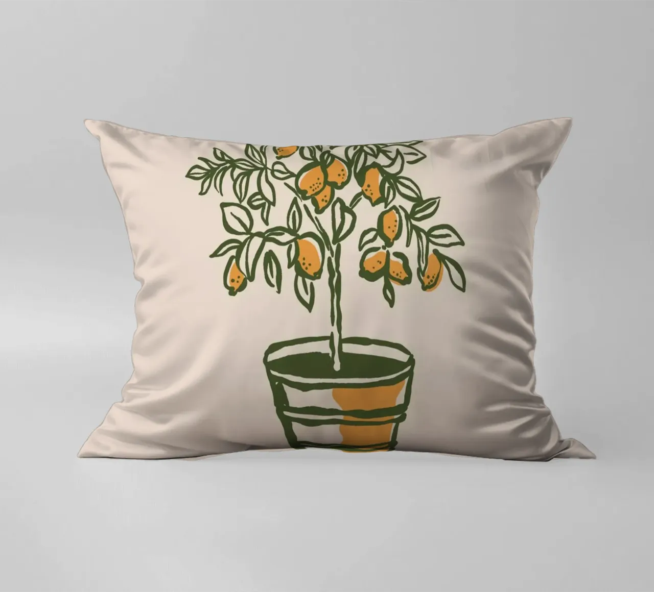 Boho Vacation 12 Lemon Tree cuscino da Boho Print Collection
