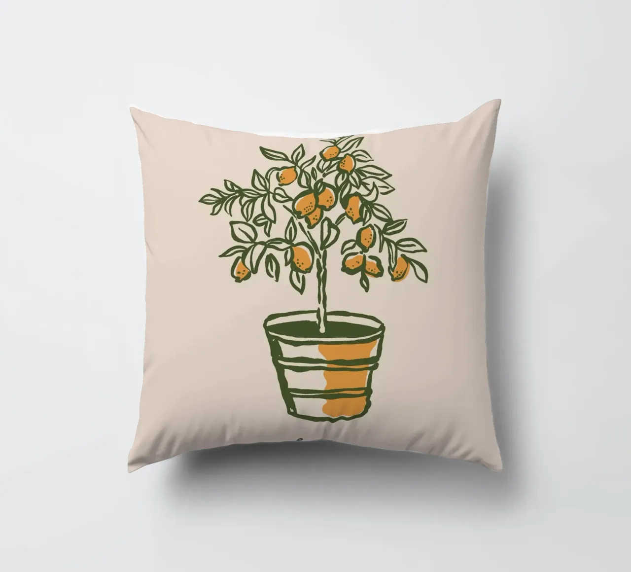 Boho Vacation 12 Lemon Tree cuscino da Boho Print Collection