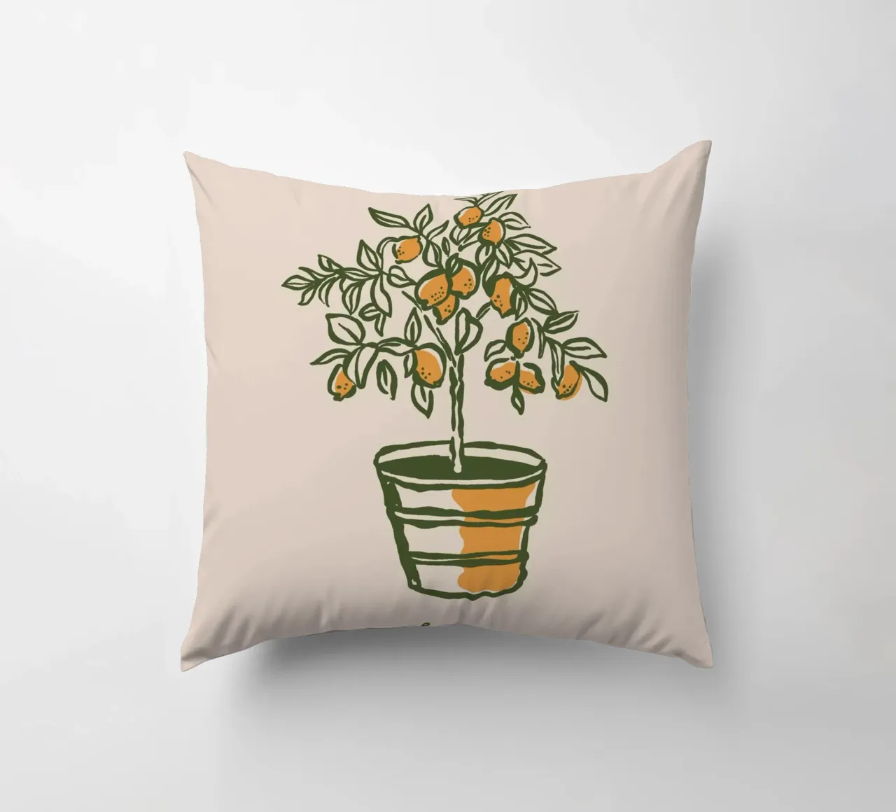 Boho Vacation 12 Lemon Tree cuscino da Boho Print Collection