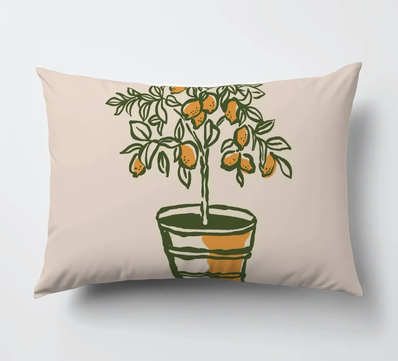 Boho Vacation 12 Lemon Tree cuscino da Boho Print Collection