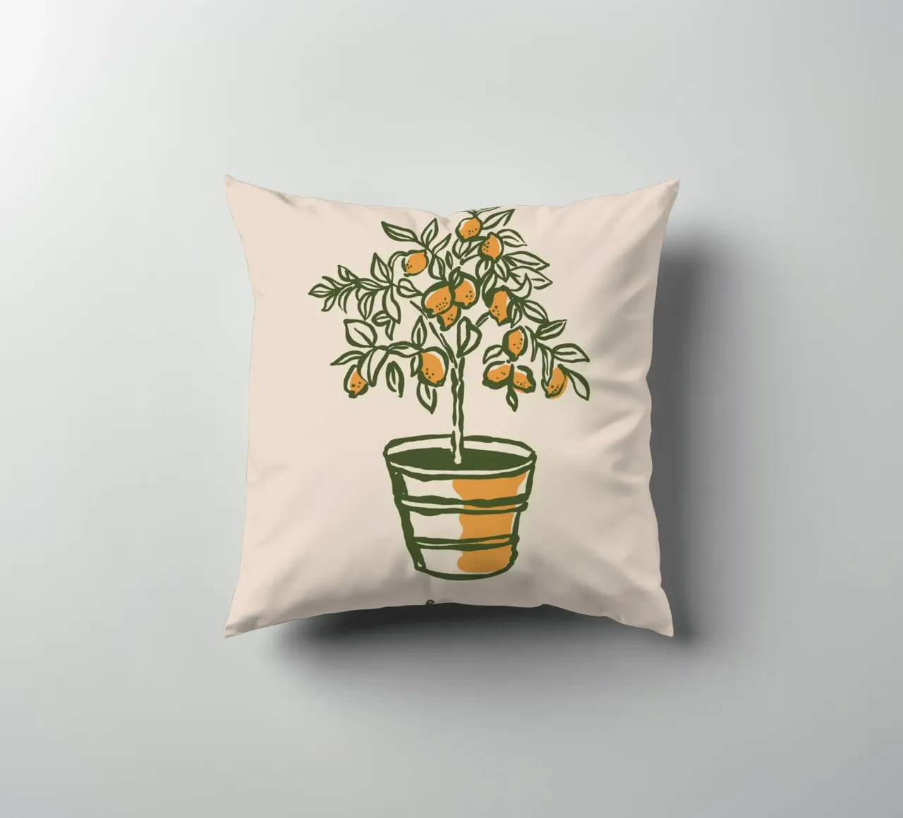 Boho Vacation 12 Lemon Tree cuscino da Boho Print Collection