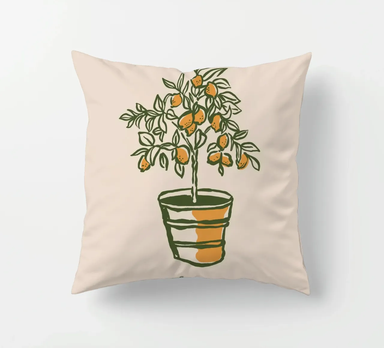 Boho Vacation 12 Lemon Tree cuscino da Boho Print Collection