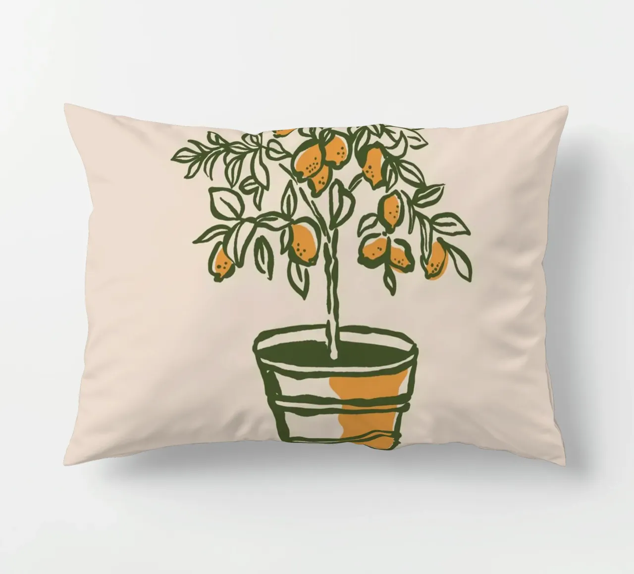 Boho Vacation 12 Lemon Tree cuscino da Boho Print Collection