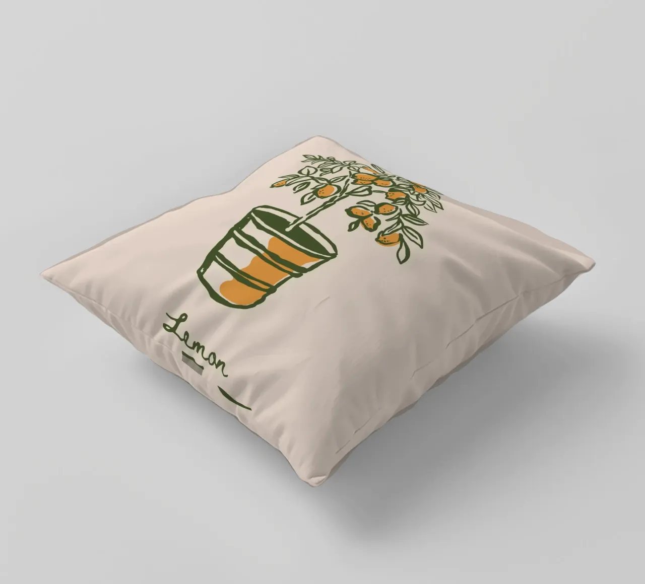 Boho Vacation 12 Lemon Tree cuscino da Boho Print Collection